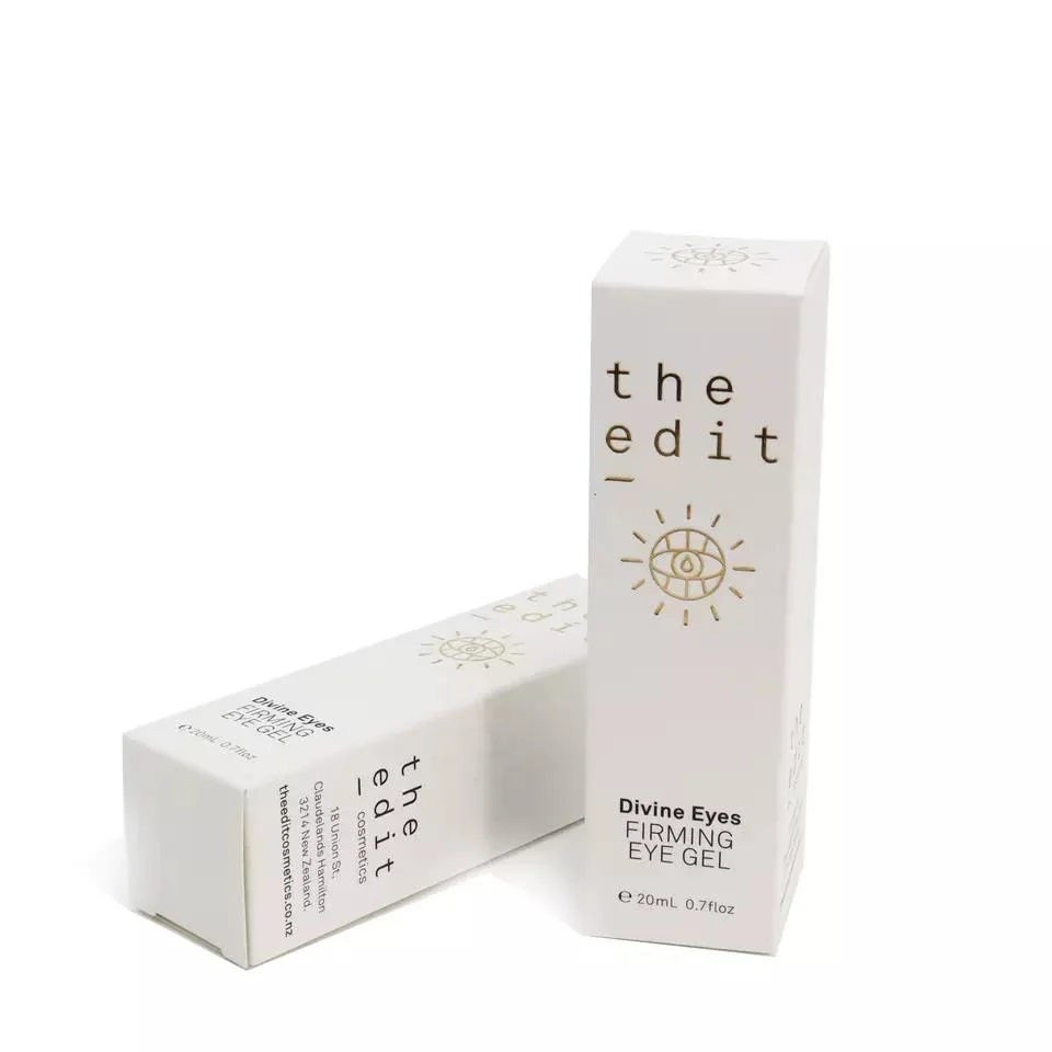 Custom Luxury Lipstick Eye Serum White Paper Packaging Box for Eco Friendly Skincare Fragrance Packaging