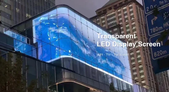 Outdoor Glass Transparent LED Screen Display