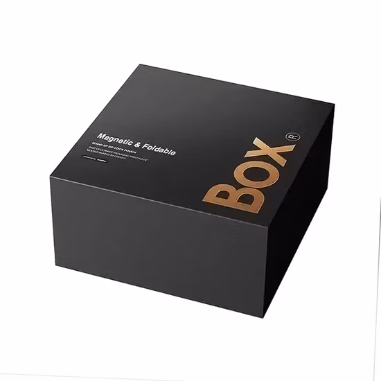 Foldable Cardboard Cosmetics Makeup Jewelry Clothes Magnetic Paper Gift Packing Box for Watch Wedding Party Festival Gift Packaging with Ribbon