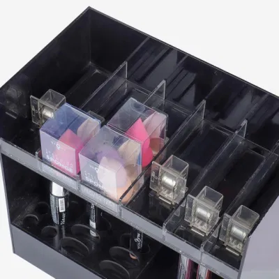 Fashion Makeup Display Acrylic Cosmetic Storage Case Display Stand